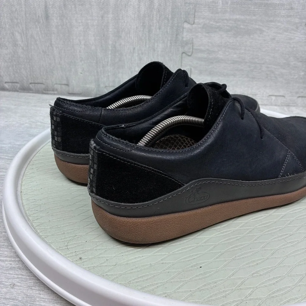 Chaco Montrose Lace Shoes Mens 13 Black Leather Casual Oxford J105689